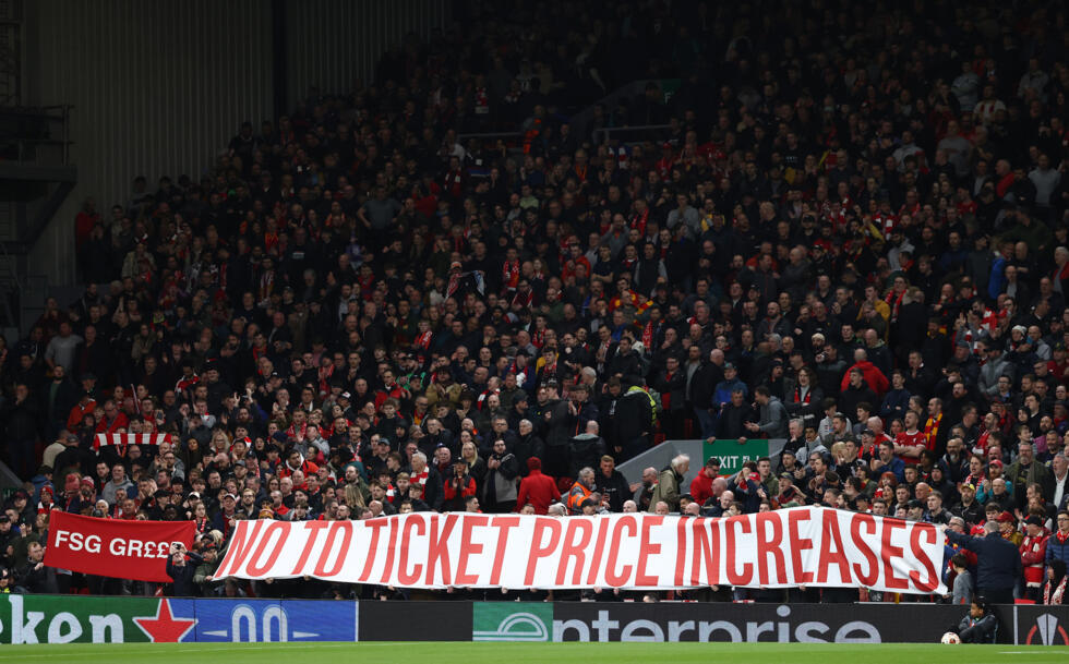 Premier League ticket prices rose an average of seven percent last season