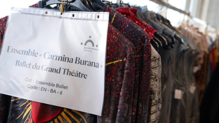 Items in the sell-off include costumes for "Carmina Burana" as Geneva's Grand-Theatre looks to part with half its stock