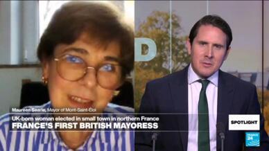 She became the second ever British ctizen to be elected mayorr in France, and the first British-born woman