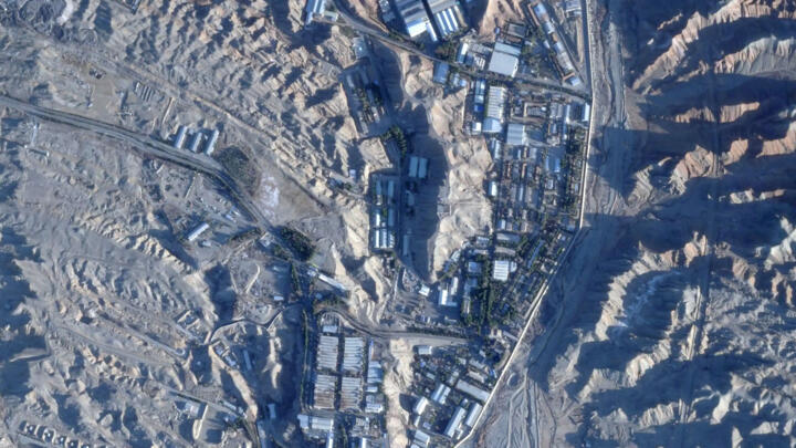 This satellite image from Planet Labs PBC shows Iran's Parchin military base outside Tehran, on February 26, 2026.