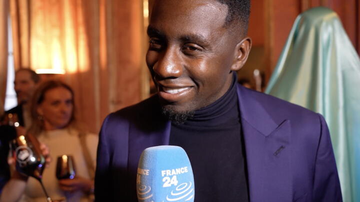 French footballer Blaise Matuidi speaks to France 24 at the French consulate in New York on Friday March 27, 2026.