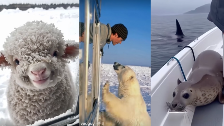 Videos featuring animals saved by humans have gone viral on social media. It turns out that they are AI-generated.